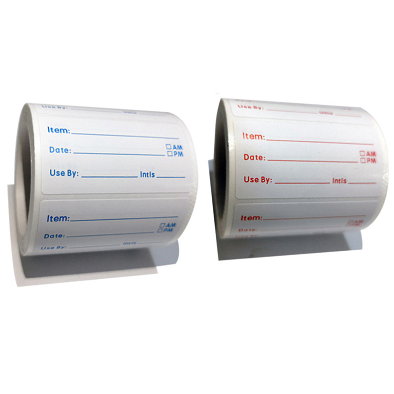 Food Storage Labels - 【S】500個入り／ロール キッチン用ステッカー 冷蔵庫・冷凍庫用 食品保存ラベル 日付・内容表示用