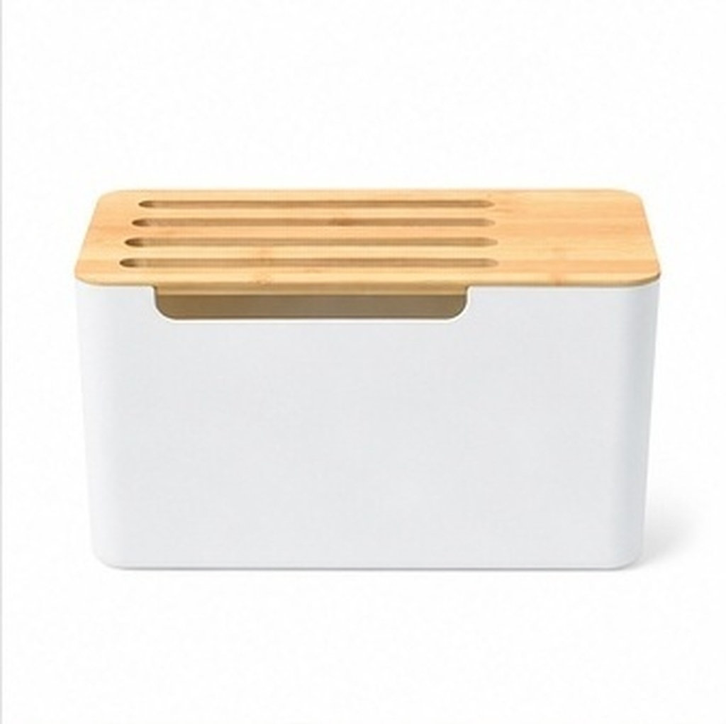 Food Storage With Dividers - 頑丈なケーブル収納ボックス。ルーターの収納に最適。家庭やオフィスでの使用に耐える、長寿命のケーブル整理ケース。安全な配線を実現。