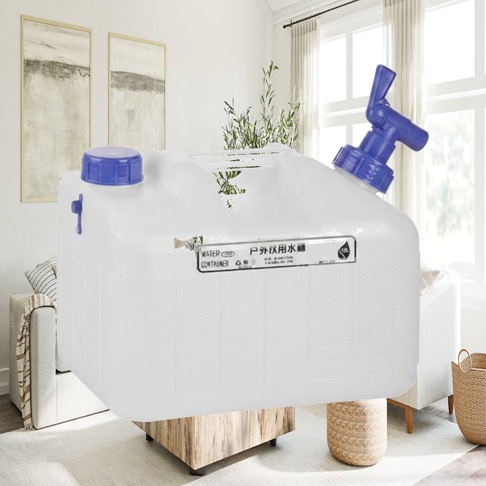 携帯用キャンプ用水容器、食品グレードのPE製、大容量、屋外用 - Food Storage Containers のレビューと価格