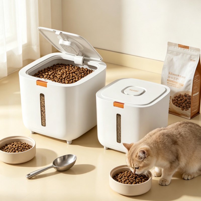 5/7KGペットフード収納ボックス、密閉ペットフード容器、気 - Food Storage With Dividers のレビューと価格