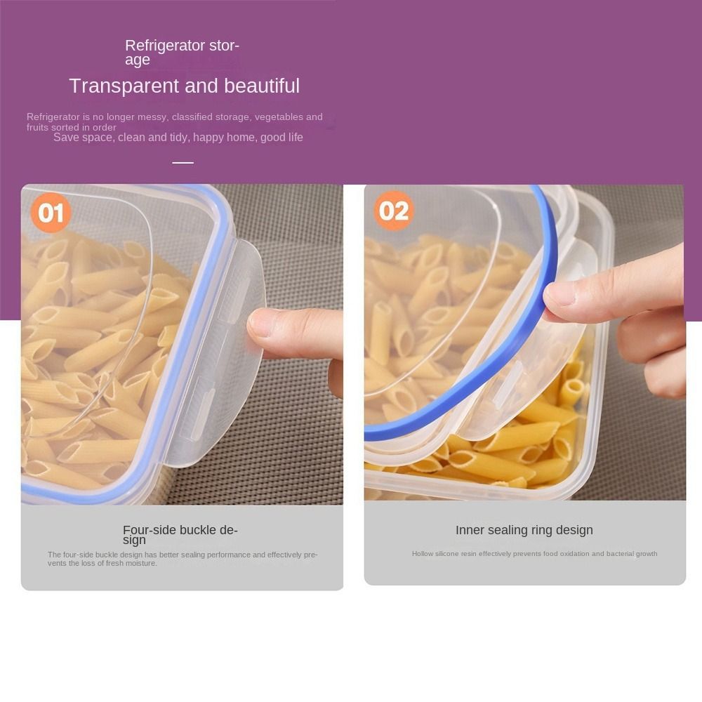 食品容器 積み重ね可能な電子レンジ加熱弁当箱 密閉された長方 - Food Storage Oven Safe のレビューと価格