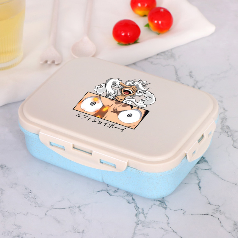 ワンピース少年少女弁当弁当箱ポータブル食品ボックス電子レンジ - Food Storage Meals のレビューと価格