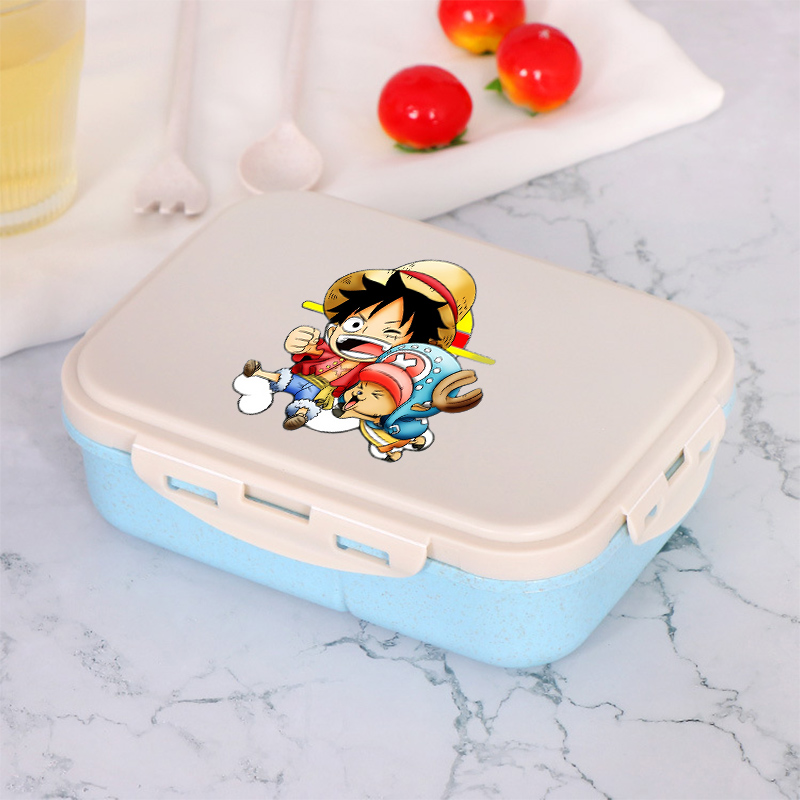 ワンピース少年少女弁当弁当箱ポータブル食品ボックス電子レンジ - Food Storage Meals のレビューと価格