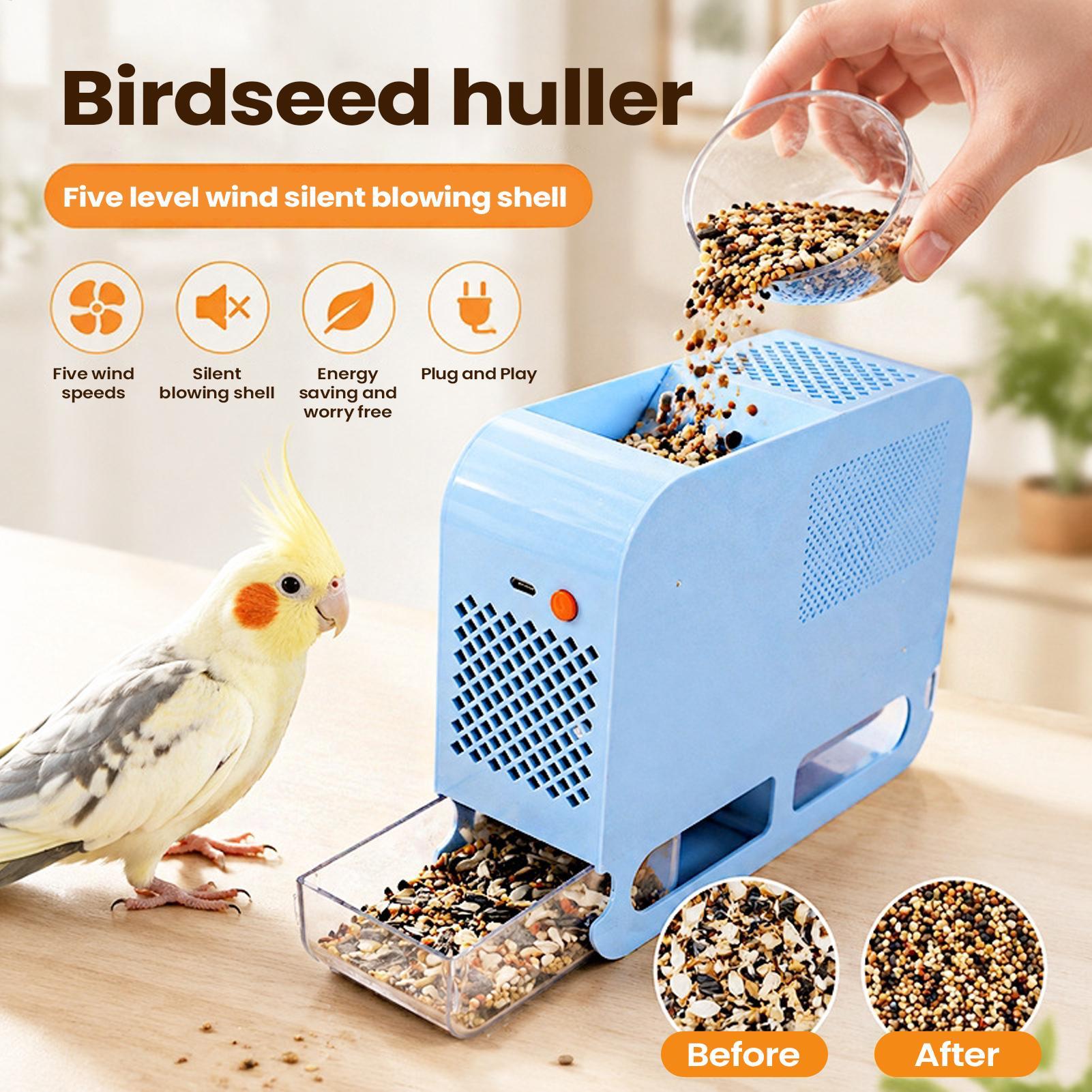 電動式鳥用餌殻吹き飛ばし機。効率的で、速度調整が可能。鳥用餌 - Food Storage With Dividers のレビューと価格