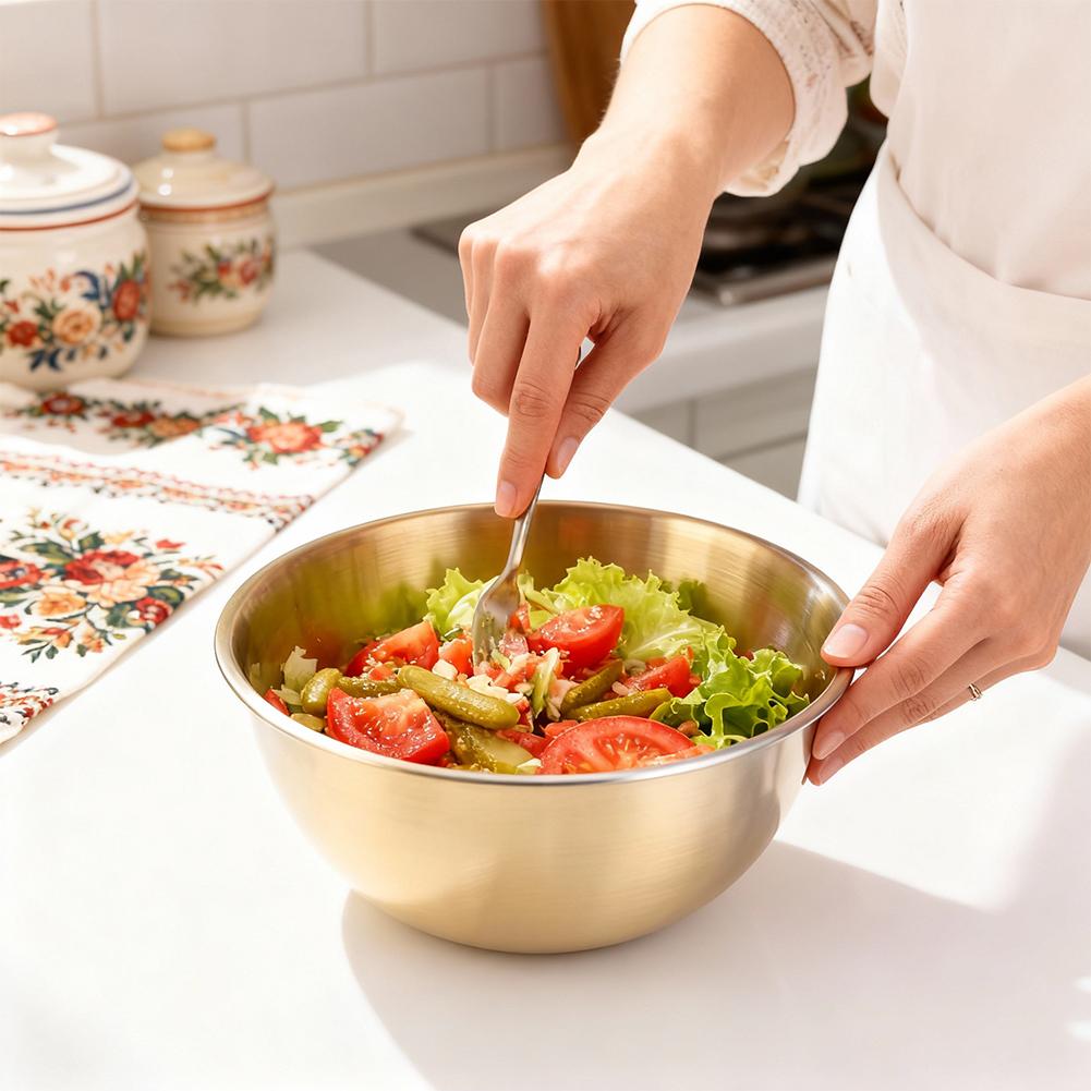 17 センチメートル 1/2 個ステンレス鋼シルバーサラダボ - Food Storage Meals のレビューと価格