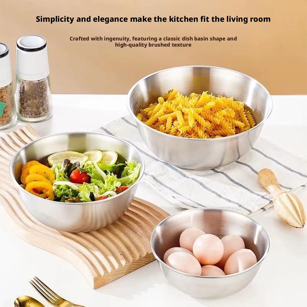 17 センチメートル 1/2 個ステンレス鋼シルバーサラダボ - Food Storage Meals のレビューと価格