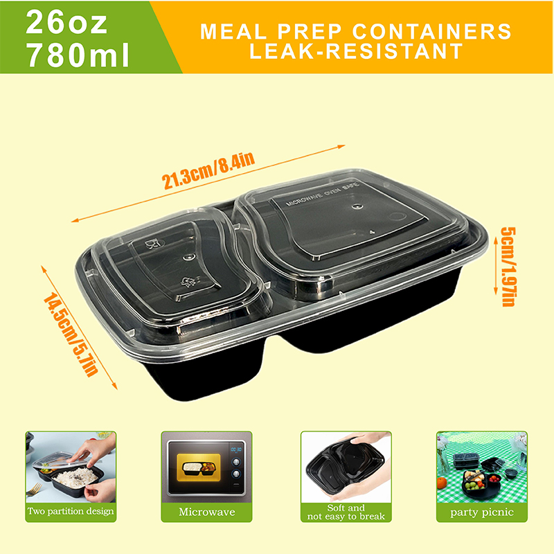 10/40パック 26オンス 2コンパートメントフードランチ - Food Storage Oven Safe のレビューと価格