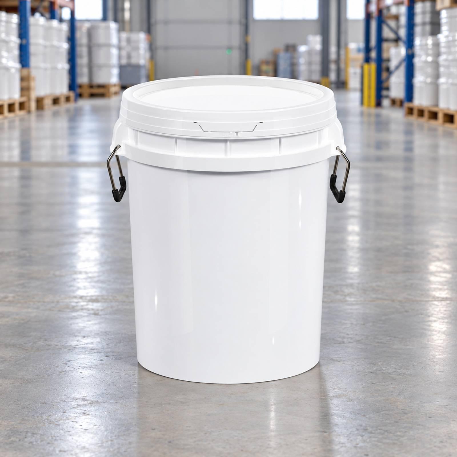 50Lの食品グレード対応の大型収納容器。広口で、金属製の取っ - Food Storage Containers のレビューと価格