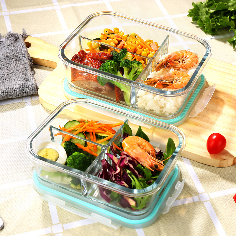 耐熱ガラス製食品保存容器。高ホウケイ酸ガラス製で、電子レンジ - Food Storage Oven Safe のレビューと価格