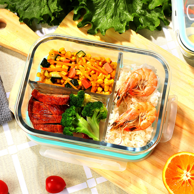 耐熱ガラス製食品保存容器。高ホウケイ酸ガラス製で、電子レンジ - Food Storage Oven Safe のレビューと価格