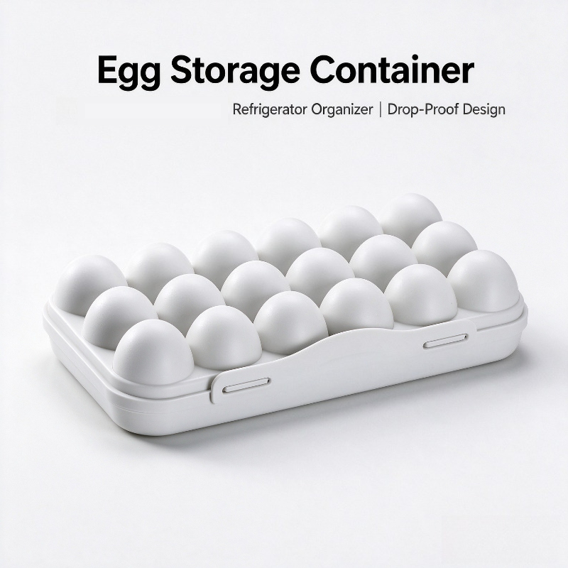 多層構造のプラスチック製卵ケース、冷蔵庫用、食品の鮮度を保つ - Food Storage With Dividers のレビューと価格