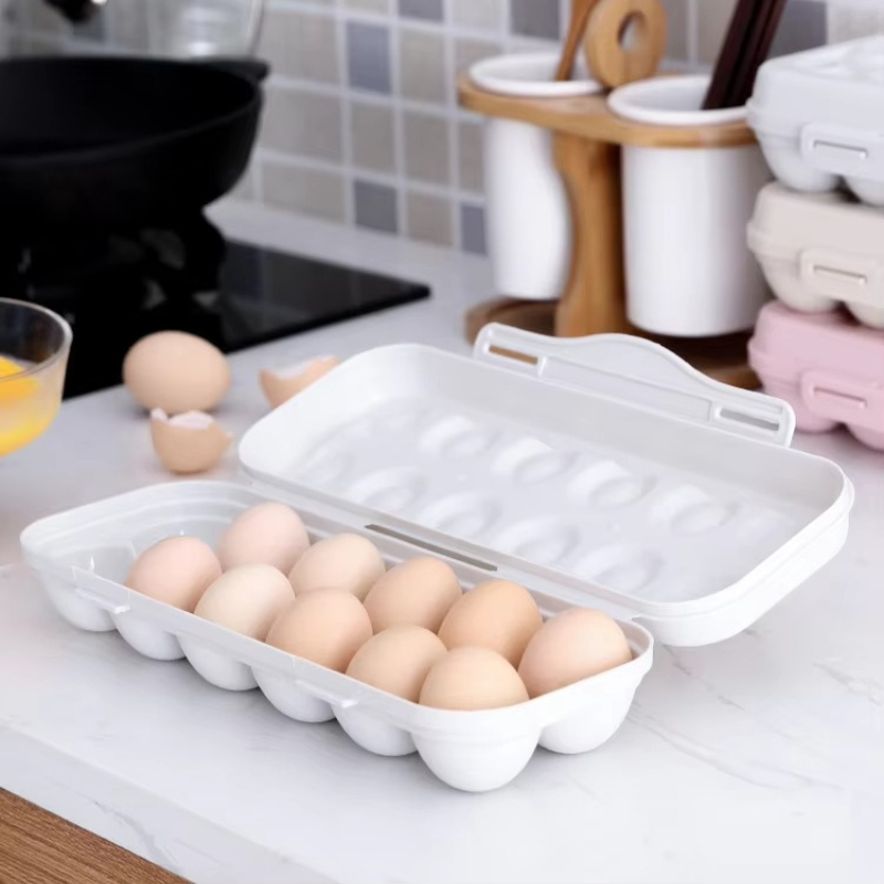 多層構造のプラスチック製卵ケース、冷蔵庫用、食品の鮮度を保つ - Food Storage With Dividers のレビューと価格