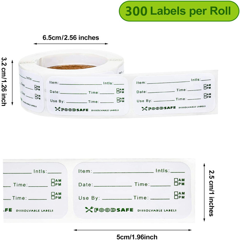 300/個食品保存ラベル粘着リムーバブル食品ラベル食品保存冷 - Food Storage Labels のレビューと価格