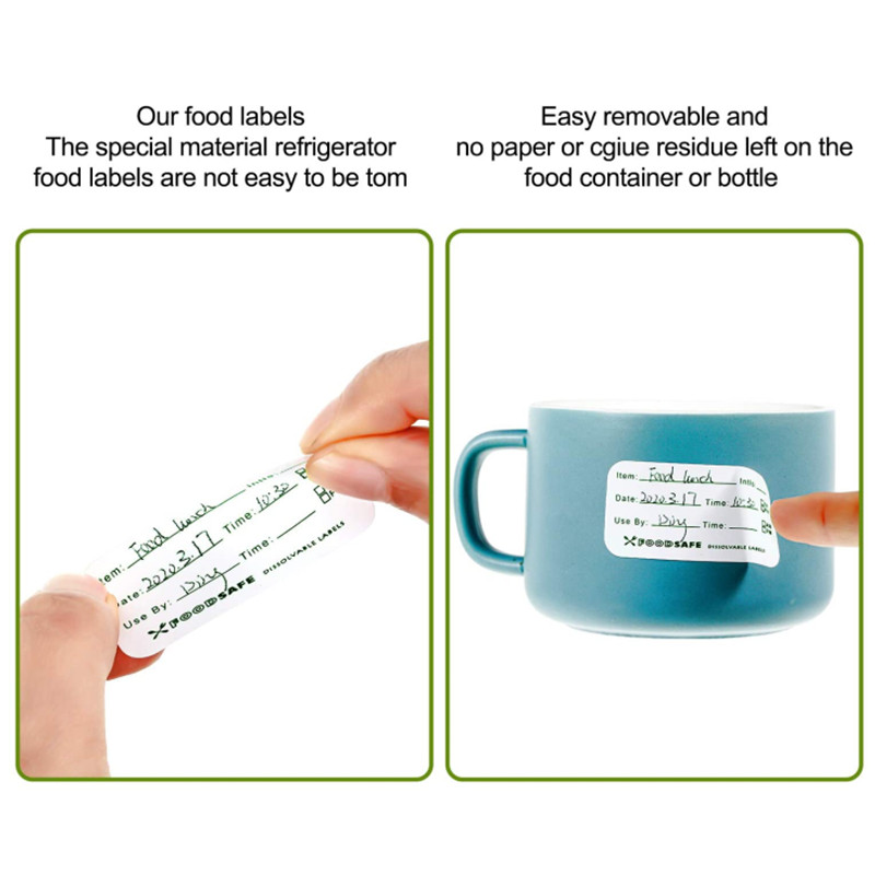 300/個食品保存ラベル粘着リムーバブル食品ラベル食品保存冷 - Food Storage Labels のレビューと価格