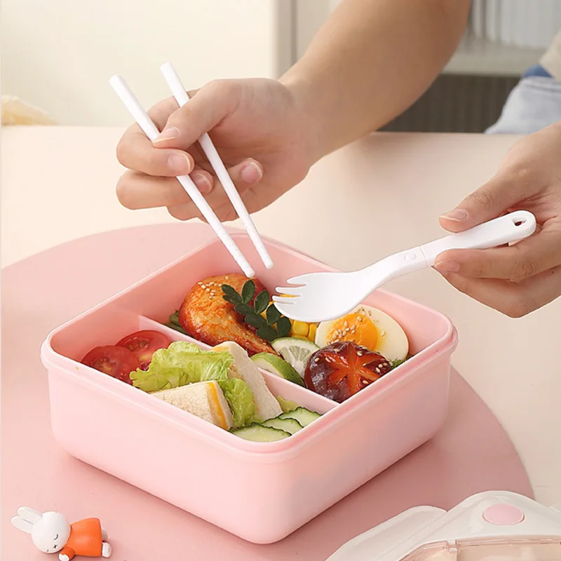 かわいいミッフィーの単層プラスチック製ランチボックス。持ち運 - Food Storage Containers のレビューと価格