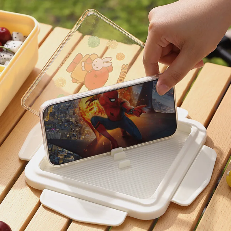 かわいいミッフィーの単層プラスチック製ランチボックス。持ち運 - Food Storage Containers のレビューと価格