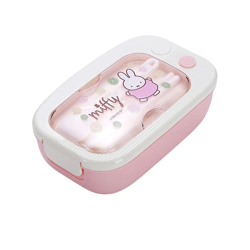 かわいいミッフィーの単層プラスチック製ランチボックス。持ち運 - Food Storage Containers のレビューと価格