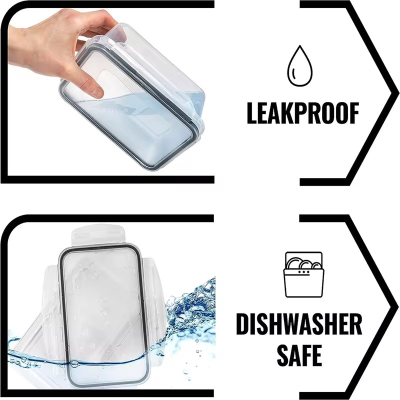 BPAフリーのキッチン用保存容器10個セット。各容器の容量は - Food Storage Labels のレビューと価格